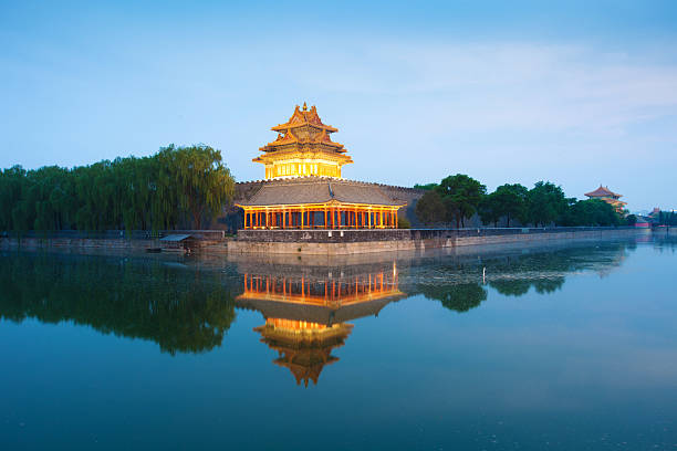 istock Watchtower and moat at The Forbidden City 175485541