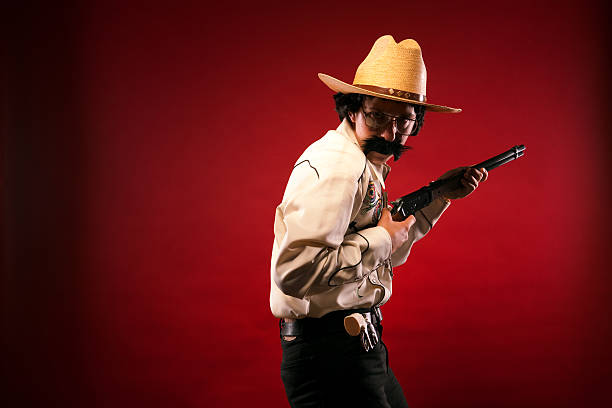 istock Wild Western Cowboy and Sharif with Riffle 175485917