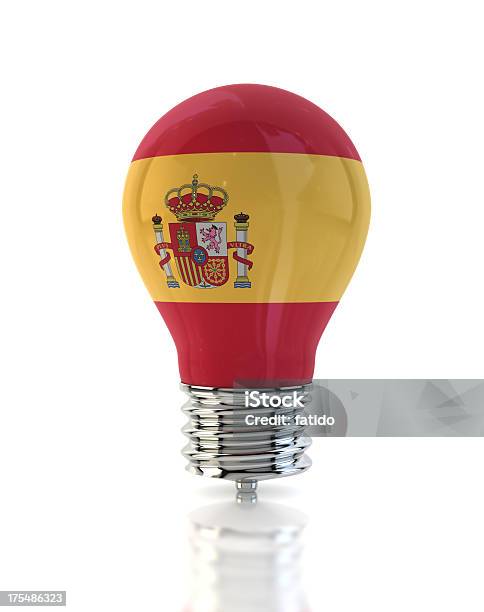 Spagna Lampadina - Fotografie stock e altre immagini di Bandiera della Spagna - Bandiera della Spagna, Lampadina, Autorità