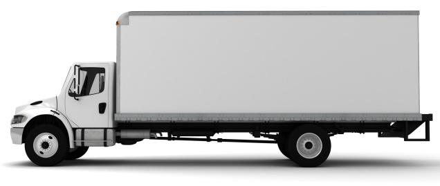 3D rendering of a delivery truck