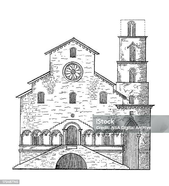 Vetores de San Nicola Pellegrino Catedral De Trani Arquitetura Antiga Ilustrações e mais imagens de Monumento