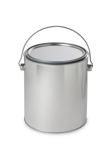 istock Silver paint bucket. Add your own message or brand 175487153