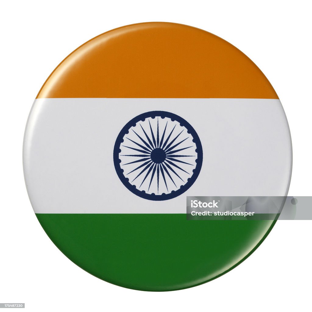Badge -インドの国旗 - 20カ国グループのロイヤリティフリーストックイラストレーション