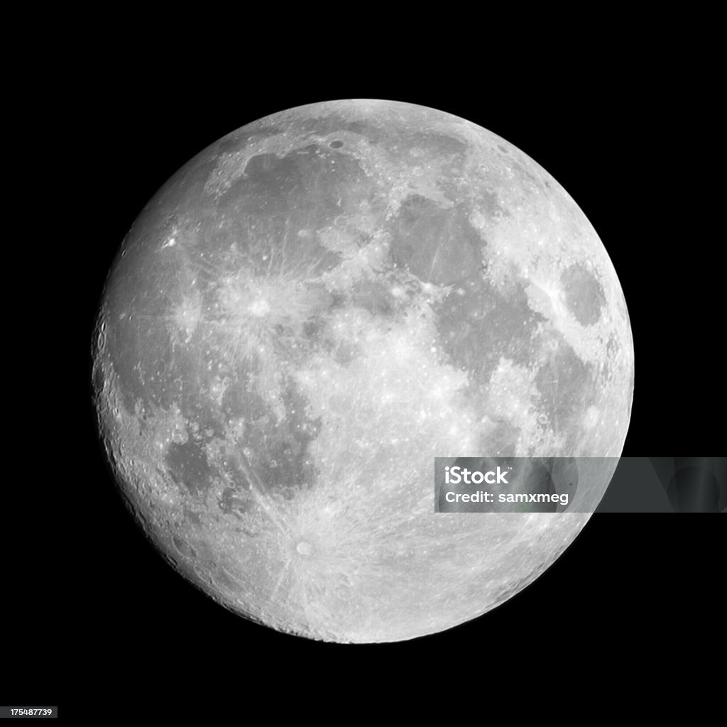 Luna - Foto stock royalty-free di Paesaggio lunare