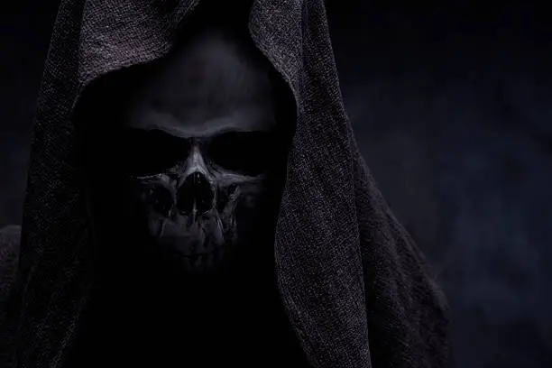 Grim Reaper. Halloween theme. Low key. 