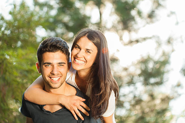 istock Happy young couple outdoors 175488067