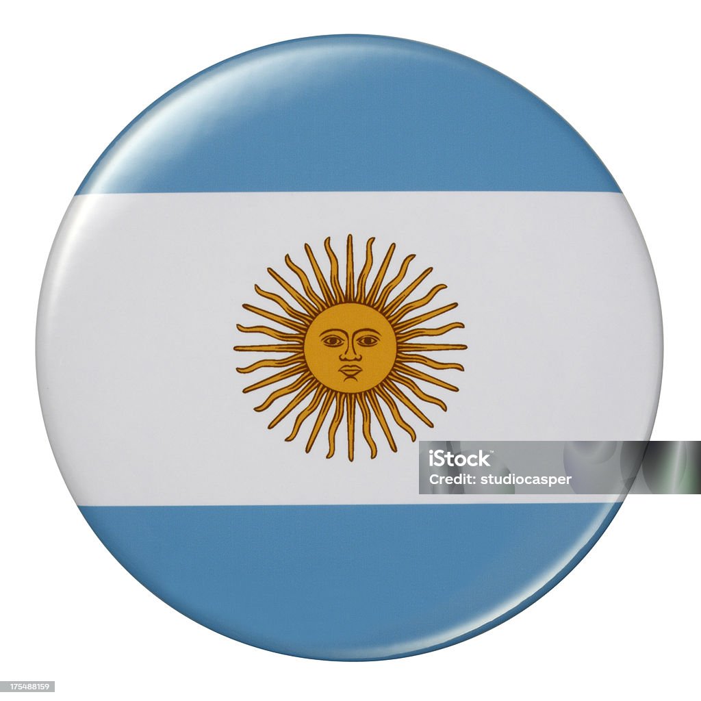 Badge -アルゼンチンの国旗 - アルゼンチンのロイヤリティフリーストックイラストレーション