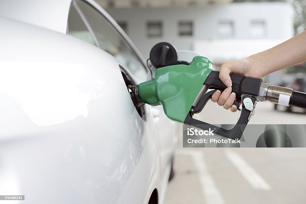 Refueling At Gas Station - XXXXXLarge Refueling At Gas Station Gasoline Stock Photo