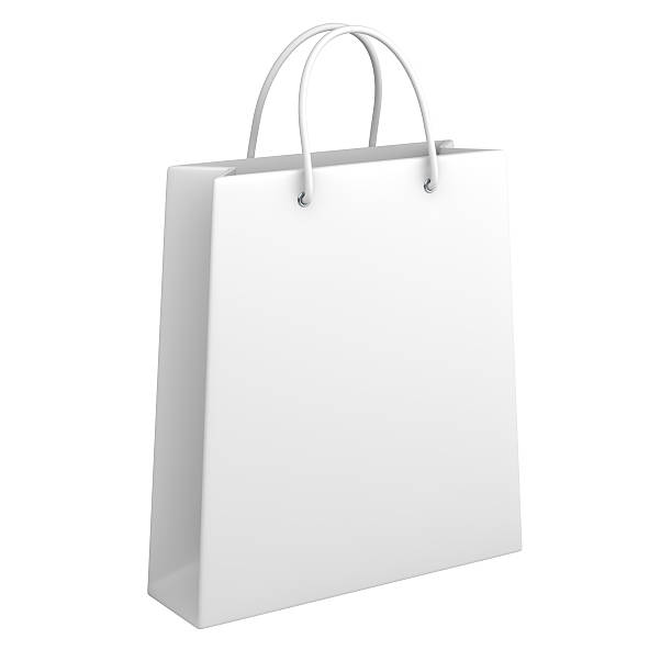 Shopping bag on white stock photo