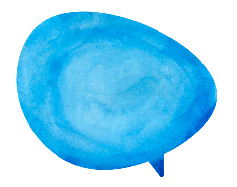 Textured watercolour speech bubble  on real watercolour paper. No CS brushes added.More like this in my portfolio!