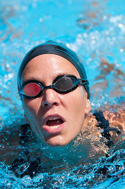 istock Swimmer at the end of race 175488739