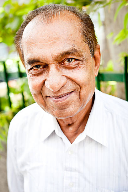 istock Portrait of Cheerful Middle Class Indian Senior Man 175489285