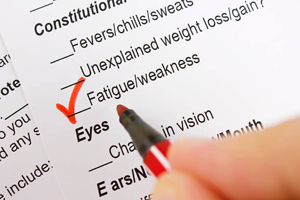 Fatigue &amp; weakness stock photo
