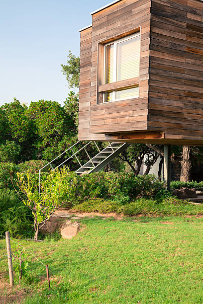 istock Ecological. Modern and Efficient Wooden Design House 175490192