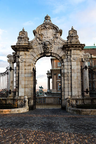 istock Entrance to Buda castle palace 175490219