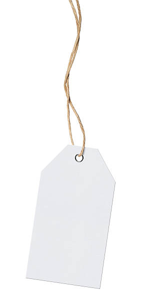 Hanging Tag (Clipping Path)  labeling stock pictures, royalty-free photos & images