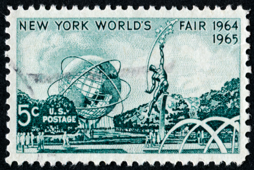 Cancelled Stamp Commemorating The New York World's Fair Of 1964-1965.