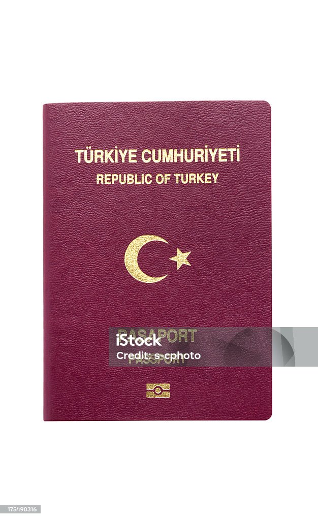 Turque Passport Tracé de détourage - Photo de Passeport libre de droits