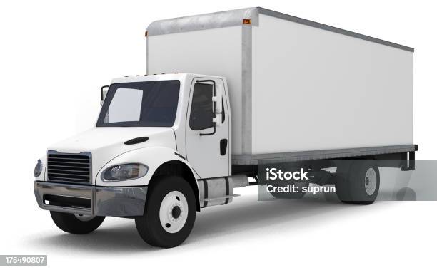 Lieferung Lkw Stockfoto und mehr Bilder von Lastauto - Lastauto, Freisteller – Neutraler Hintergrund, Weiß