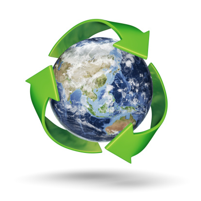 Grass Recycle icon isolated. eco friendly concept.