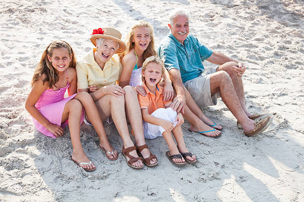 istock Children with grandparents on beach 175491177