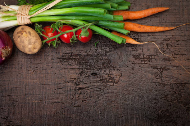 Fresh Vegetables: with copy space