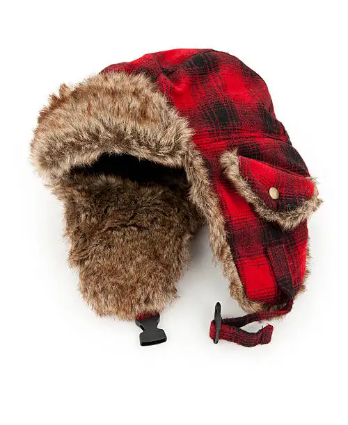 "Warm winter fur hat, isolated on white.Please also see:"