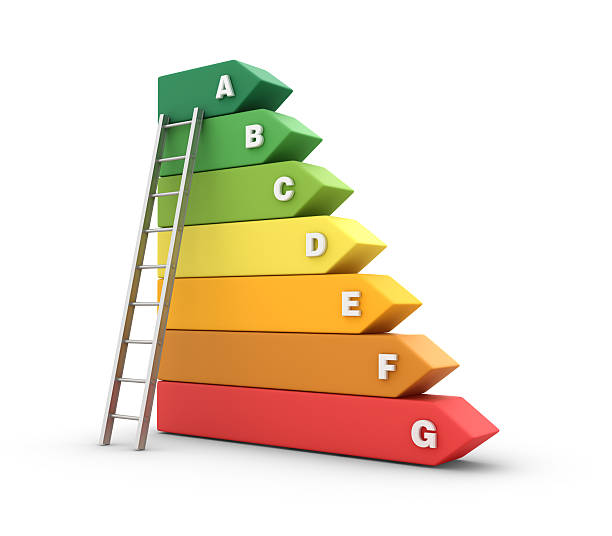 istock Energy Efficiency Diagram with Stair 175491910