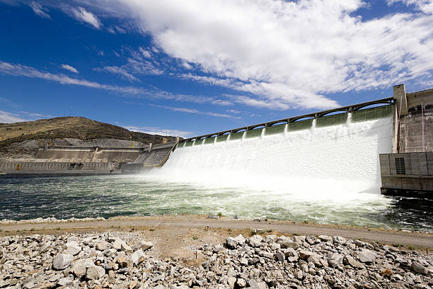 barragem de grand coulee - grand coulee dam imagens e fotografias de stock