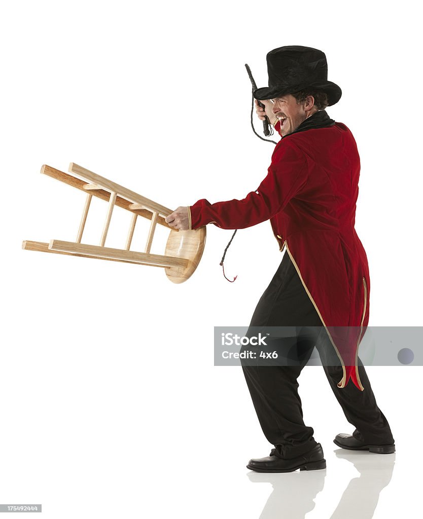 Circus ringmaster Lion Tamer Stock Photo