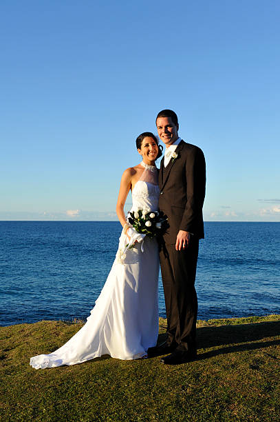 istock Pair of newlyweds on their wedding day 175492481