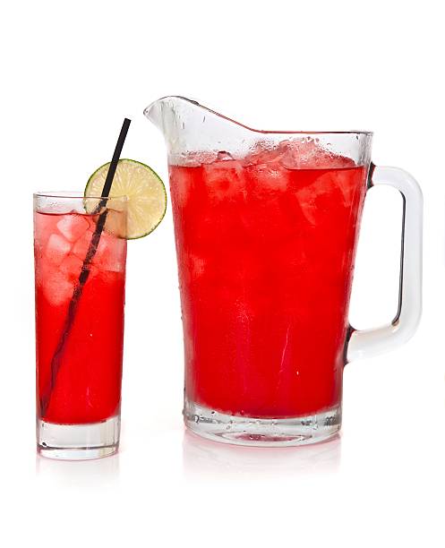 cocktail-pitcher - red jug stock-fotos und bilder