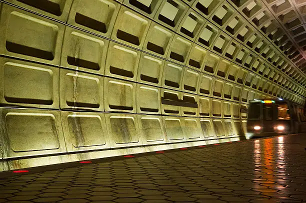 Photo of Metro station interior in Washington DC