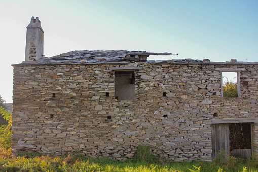 old, stone house in the countryside in Spain
