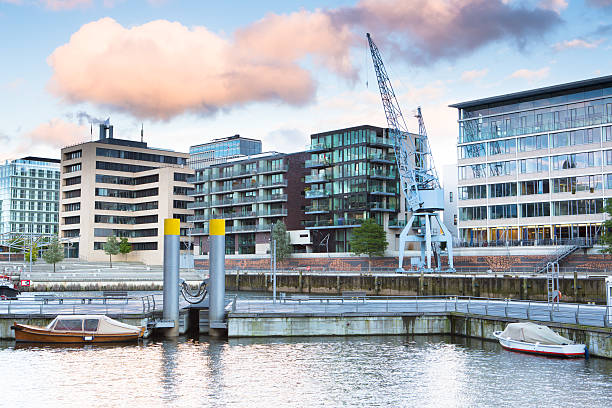 sala de estar moderna em hafencity hamburgo - stadtcentrum - fotografias e filmes do acervo