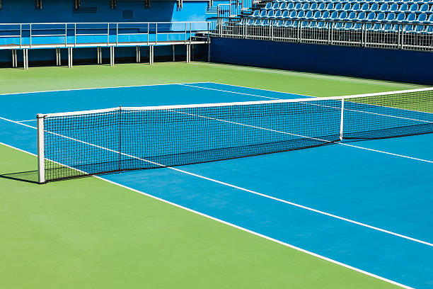 Tennis hard court Tennis hard court.  tennis tournament stock pictures, royalty-free photos & images