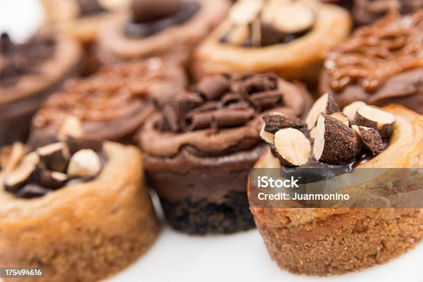 Assorted Mini Cheesecakes Stock Photo - Download Image Now - Almond, American Culture, Cake