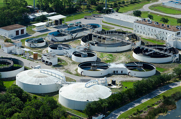 Water Treatment Facility stock photo