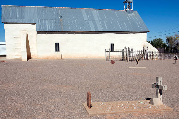 istock Cemetery and old church in central New Mexico 175495459