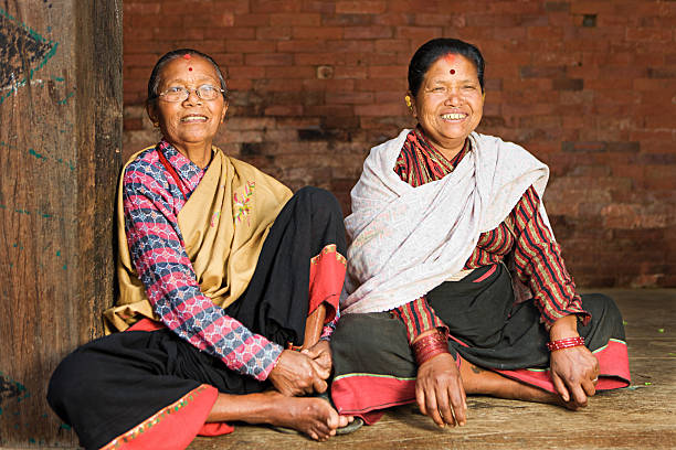 Bhaktapur, Nepal - February 11, 2024 - Bhaktapur is one of the three main cities of the Kathmandu Valley and is a major Newar settlement of the country. The city is also known for its Newar tradition, cuisine and artisans