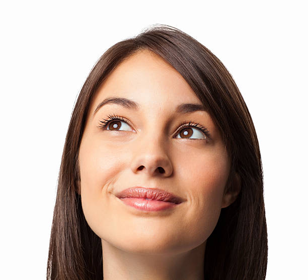 istock Cute Woman Looking Away - Isolated 175496988