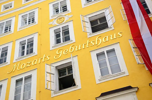 "Wolfgang Amadeus Mozart birthplace, Salzburg, Austria"