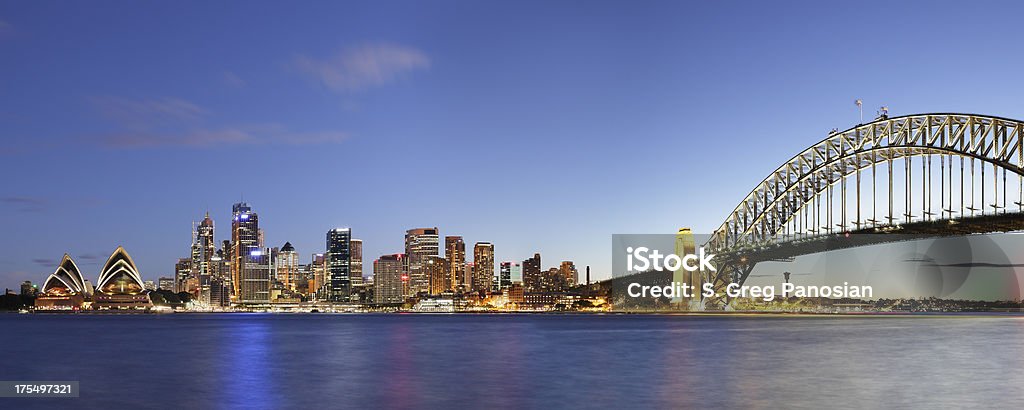 Panorama do horizonte de Sydney - Foto de stock de Arquitetura royalty-free