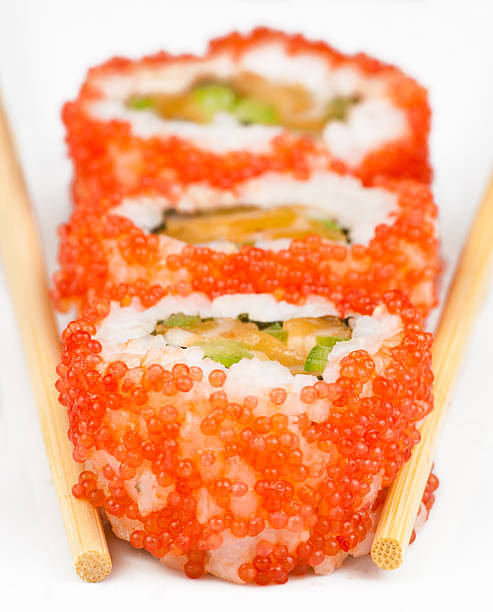 Traditional japanese sushi stock photo