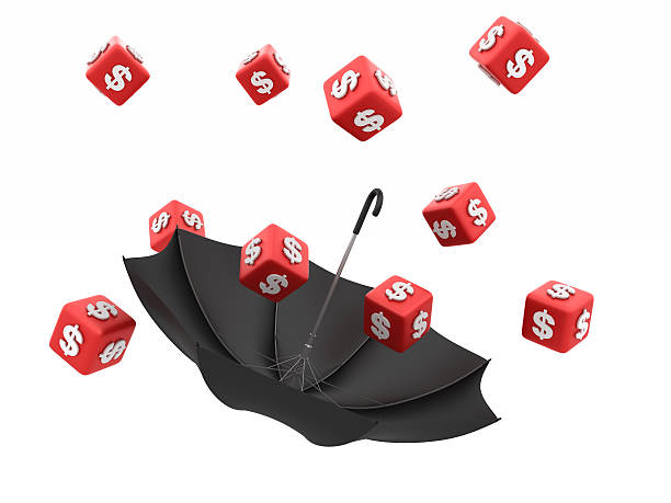 Dollar Sign Cubes with Umbrella