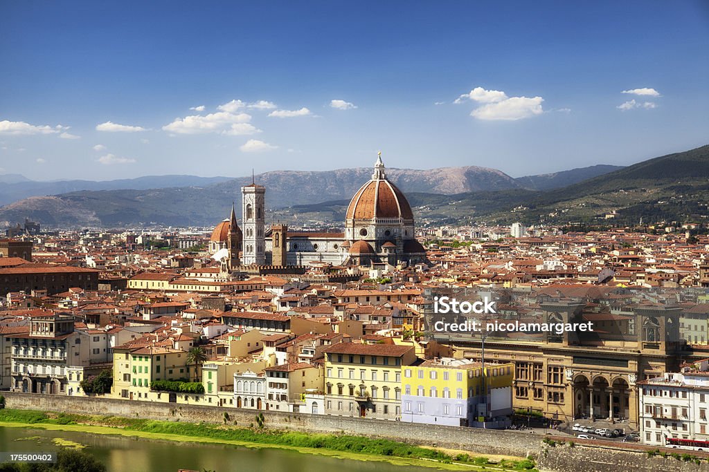 Florence: Duoma panorama - Lizenzfrei Ansicht aus erhöhter Perspektive Stock-Foto