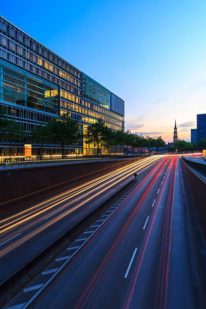 istock Driving through Hamburg city 175500649