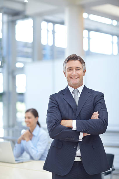 istock Satisified with how his business is progressing 175500978