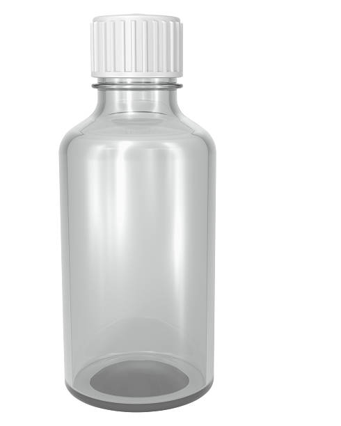 istock Glass medical bottle isolated on white 175501106