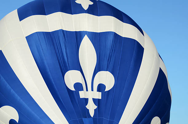 Quebec Hot Air Balloon stock photo